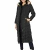 Calvin Klein Coats & Outerwear Cheveron Faux Fur Trimmed Maxi Puffer