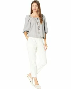 Calvin Klein Shirts & Tops Seersucker Square Neck Blouse w/ Buttons -Outlet Calvin Klein Store 61OkFyKNPMS. AC SR736920