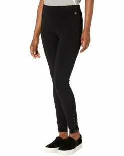 Calvin Klein Pants Luxe Fashion Leggings with Ankle Lacing Detail
