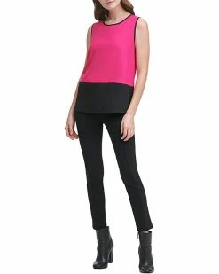Calvin Klein Shirts & Tops Sleeveless Color-Block Blouse -Outlet Calvin Klein Store 61bfGa5BUvL. AC SR736920