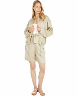 Calvin Klein Coats & Outerwear Crop Zip-Up Jacket -Outlet Calvin Klein Store 61d1LiK1zzS. AC SR736920