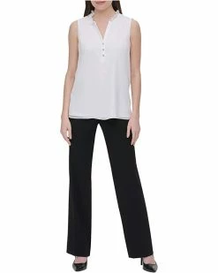 Calvin Klein Shirts & Tops Sleeveless Ruffle Neck Blouse