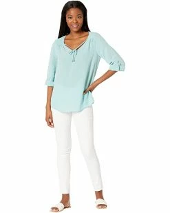 Calvin Klein Shirts & Tops Ruffle Sleeve Blouse w/ Tie Collar -Outlet Calvin Klein Store 61kp6tmud S. AC SR736920