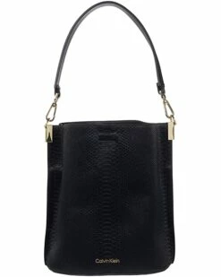 Calvin Klein Handbags Robin Matte Snake Novelty Bucket Bag