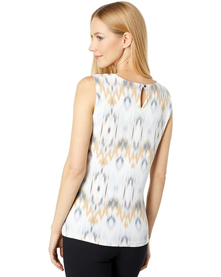 Calvin Klein Shirts & Tops Printed Sleeveless Pleat Neck Cami 2 Calvin Klein Shirts & Tops Printed Sleeveless Pleat Neck Cami - Image 2
