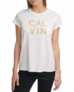Calvin Klein Shirts & Tops Logo Short Sleeve Shirt