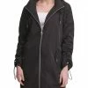 Calvin Klein Coats & Outerwear Long Jacket w/ Rouching and Belt