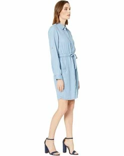 Calvin Klein Dresses Button Front Elastic Waist Denim Dress -Outlet Calvin Klein Store 717Y2w YTL. AC SR736920