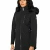 Calvin Klein Coats & Outerwear Hooded Jacket with Faux Fur Trim and Packable Bib Insert