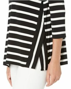 Calvin Klein Shirts & Tops Long Sleeve Striped Shirt w/ Split Angle Hem -Outlet Calvin Klein Store 71CAl2N6wqS. AC SR736920