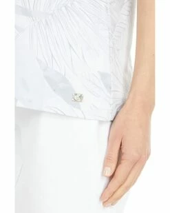 Calvin Klein Shirts & Tops Short Sleeve Printed Top w/ Pleated Sleeve Detail -Outlet Calvin Klein Store 71Cc6V5ER6S. AC SR736920