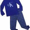 Calvin Klein Kids Sleepwear Two-Piece Brushed Micro Joggers Set (Big Kids)