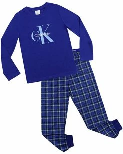Calvin Klein Kids Sleepwear Two-Piece Brushed Micro Joggers Set (Big Kids)