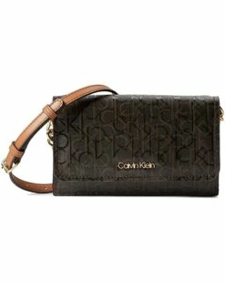 Calvin Klein Handbags Key Item Textured Embossed Logo Crossbody