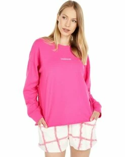 Calvin Klein Hoodies & Sweatshirts Long Sleeve Luxe Sweatshirt with Logo