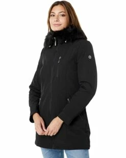 Calvin Klein Coats & Outerwear Faux Fur Trimmed Anorak