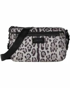 Calvin Klein Handbags Sussex Printed Leopard Nylon Crossbody -Outlet Calvin Klein Store 71Pl OZfjHL. AC SR736920