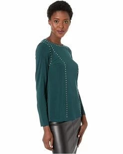 Calvin Klein Shirts & Tops Crew Neck with Stud Detail Top -Outlet Calvin Klein Store 71Q2UWqND9L. AC SR736920