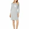 Calvin Klein Dresses Long Sleeve Logo Tee Dress