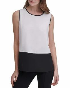 Calvin Klein Shirts & Tops Sleeveless Color-Block Blouse -Outlet Calvin Klein Store 71iyV2EWISL. AC SR736920