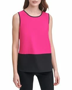 Calvin Klein Shirts & Tops Sleeveless Color-Block Blouse