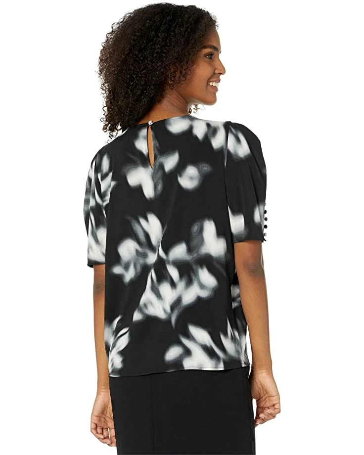 Calvin Klein Shirts & Tops Short Puff Sleeve Blouse 2 Calvin Klein Shirts & Tops Short Puff Sleeve Blouse - Image 2