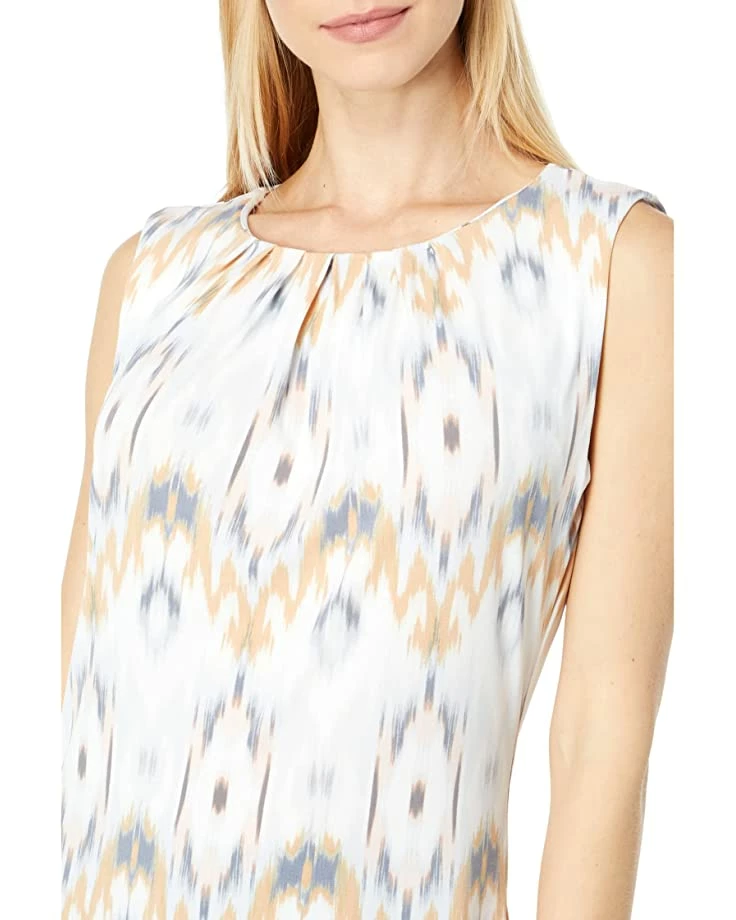 Calvin Klein Shirts & Tops Printed Sleeveless Pleat Neck Cami 3 Calvin Klein Shirts & Tops Printed Sleeveless Pleat Neck Cami - Image 3