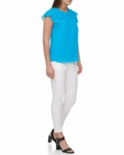 Calvin Klein Shirts & Tops Smocked Yoke Blouse w/ Ruffle Sleeve -Outlet Calvin Klein Store 71sK 4fBWyL. AC SR736920