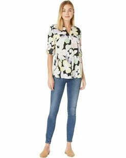 Calvin Klein Shirts & Tops Printed Crew Neck Blouse with Roll Sleeve -Outlet Calvin Klein Store 71sX6O9I9XL. AC SR736920