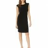 Calvin Klein Dresses Sleeveless Dress with Floral Applique