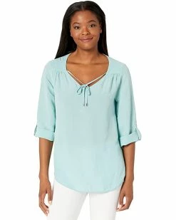 Calvin Klein Shirts & Tops Ruffle Sleeve Blouse w/ Tie Collar