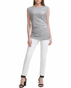 Calvin Klein Shirts & Tops Sleeveless Metallic Top -Outlet Calvin Klein Store 71wWqR5fF0L. AC SR736920