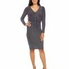 Calvin Klein Dresses V-Neck Glitter Jersey Dress