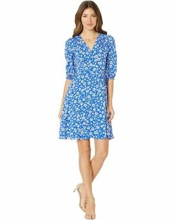 Calvin Klein Dresses Rayon Challis Floral Print Dress