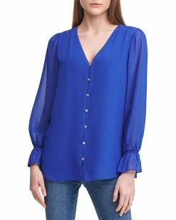 Calvin Klein Shirts & Tops V-Neck Buttons w/ Buttons