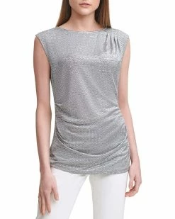 Calvin Klein Shirts & Tops Sleeveless Metallic Top