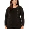 Calvin Klein Shirts & Tops Plus Size Crew Neck with Stud Detail