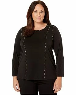 Calvin Klein Shirts & Tops Plus Size Crew Neck with Stud Detail
