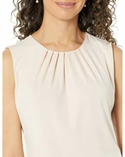 Calvin Klein Shirts & Tops Solid Sleeveless Pleat Neck Cami -Outlet Calvin Klein Store 81JjvTWzmJL. AC SR736920