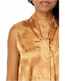 Calvin Klein Shirts & Tops Jacquard Sleeveless Tie Neck Blouse -Outlet Calvin Klein Store 81MKcBkGNL. AC SR736920