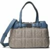 Calvin Klein Handbags Frankie Quilted Logo Satchel