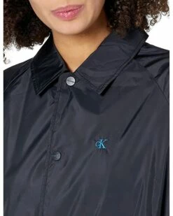 Calvin Klein Coats & Outerwear Nylon Monogram Coach Jacket -Outlet Calvin Klein Store 81QxJtElEXL. AC SR736920