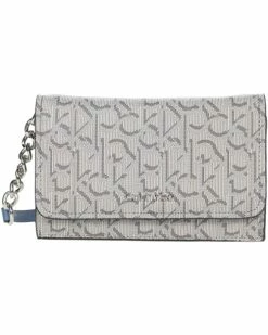 Calvin Klein Handbags Key Item Shadow Jacquard Logo Crossbody
