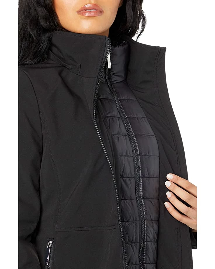 Calvin Klein Coats & Outerwear Hooded Jacket with Faux Fur Trim and Packable Bib Insert 4 Calvin Klein Coats & Outerwear Hooded Jacket with Faux Fur Trim and Packable Bib Insert - Image 4