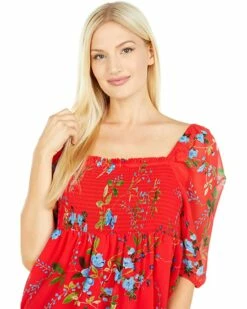 Calvin Klein Shirts & Tops Smocked Chiffon Blouse -Outlet Calvin Klein Store 81a0h6SXTXS. AC SR736920