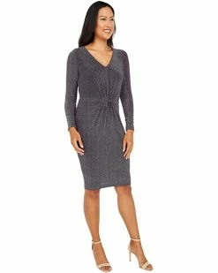 Calvin Klein Dresses V-Neck Glitter Jersey Dress -Outlet Calvin Klein Store 81betzGXwtL. AC SR736920