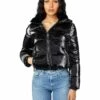 Calvin Klein Coats & Outerwear Short Shine Puffer with Chest Zip