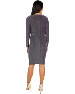 Calvin Klein Dresses V-Neck Glitter Jersey Dress -Outlet Calvin Klein Store 81cd5D7qv6L. AC SR736920