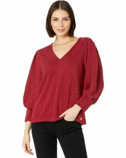 Calvin Klein Sweaters V-Neck Metallic Sweater