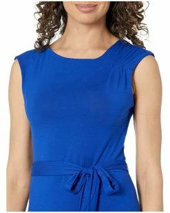 Calvin Klein Dresses Asymmetric Neck Sheath with Tie Waist -Outlet Calvin Klein Store 81h6Xpr h4L. AC SR736920